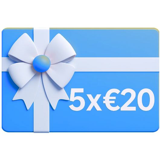 5x €20 weggeeftegoed (via email)